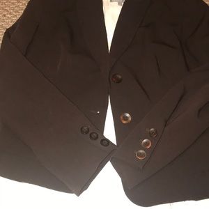 Bandolino stretch blazer in chocolate